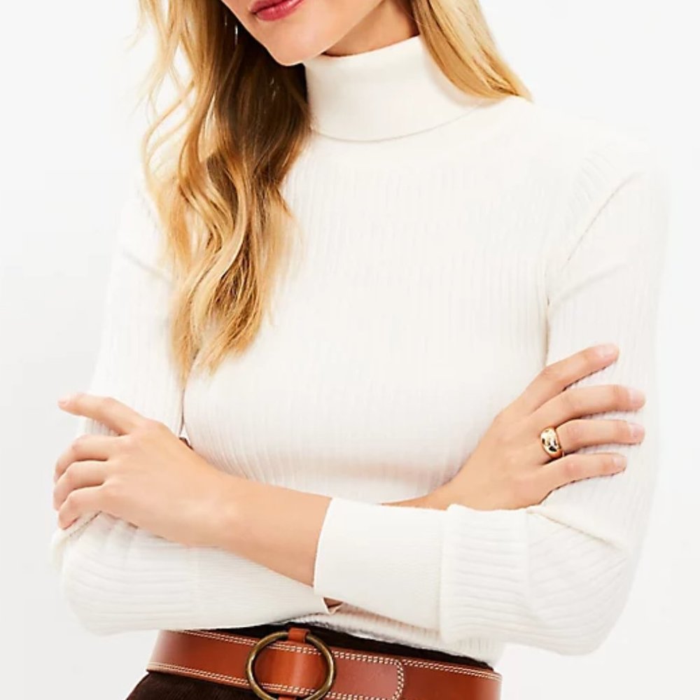 LOFT Ribbed Turtleneck Sweater - NWT - XL